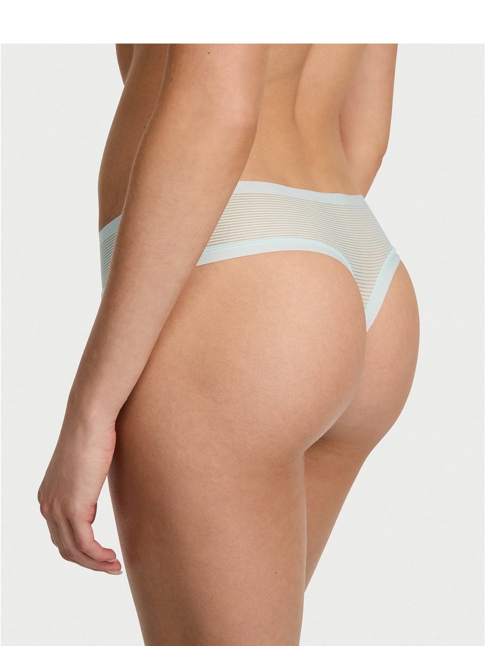 Victoria's Secret No - Show Stripe Thong Panty Size Medium NWT